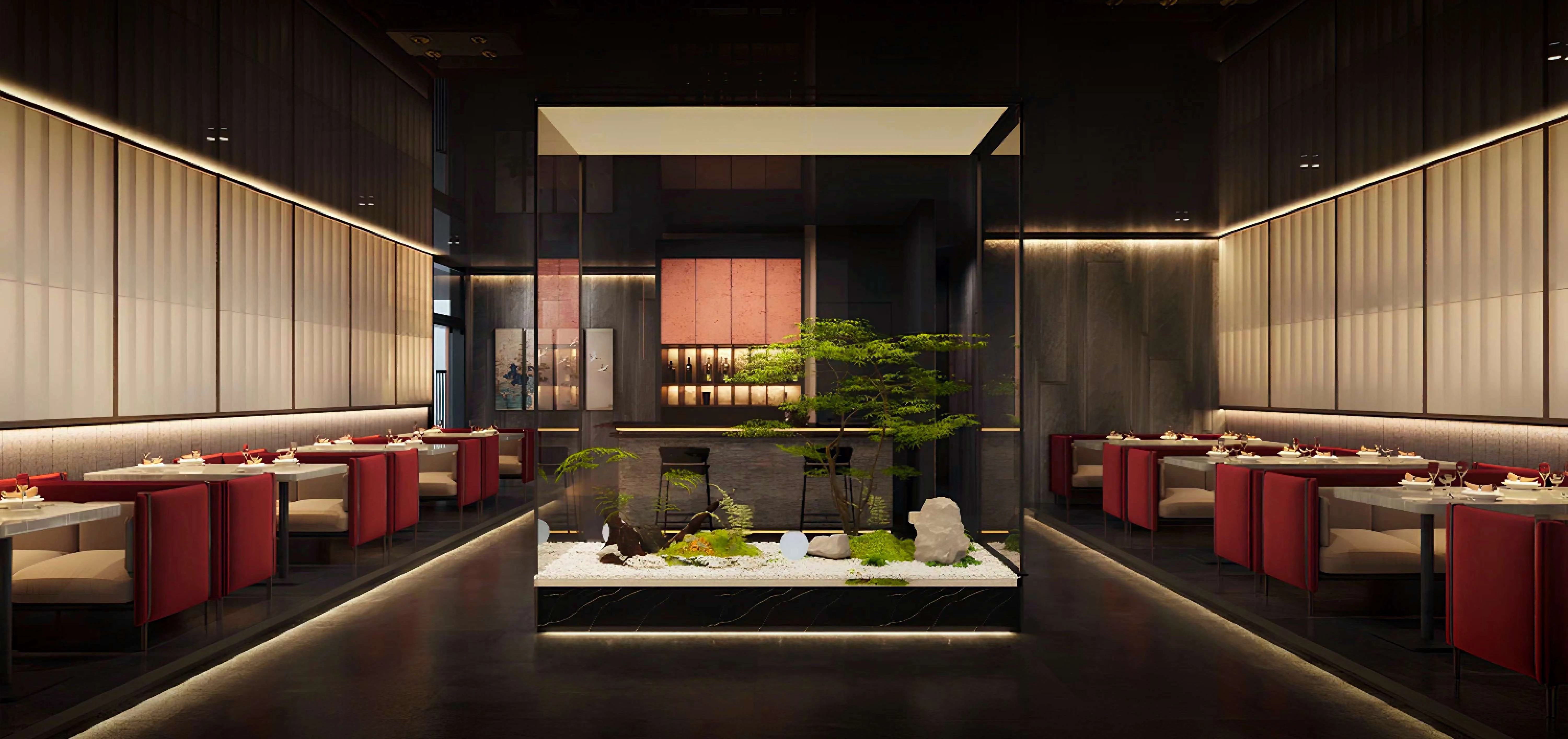 芙蓉故里餐厅大厅效果图